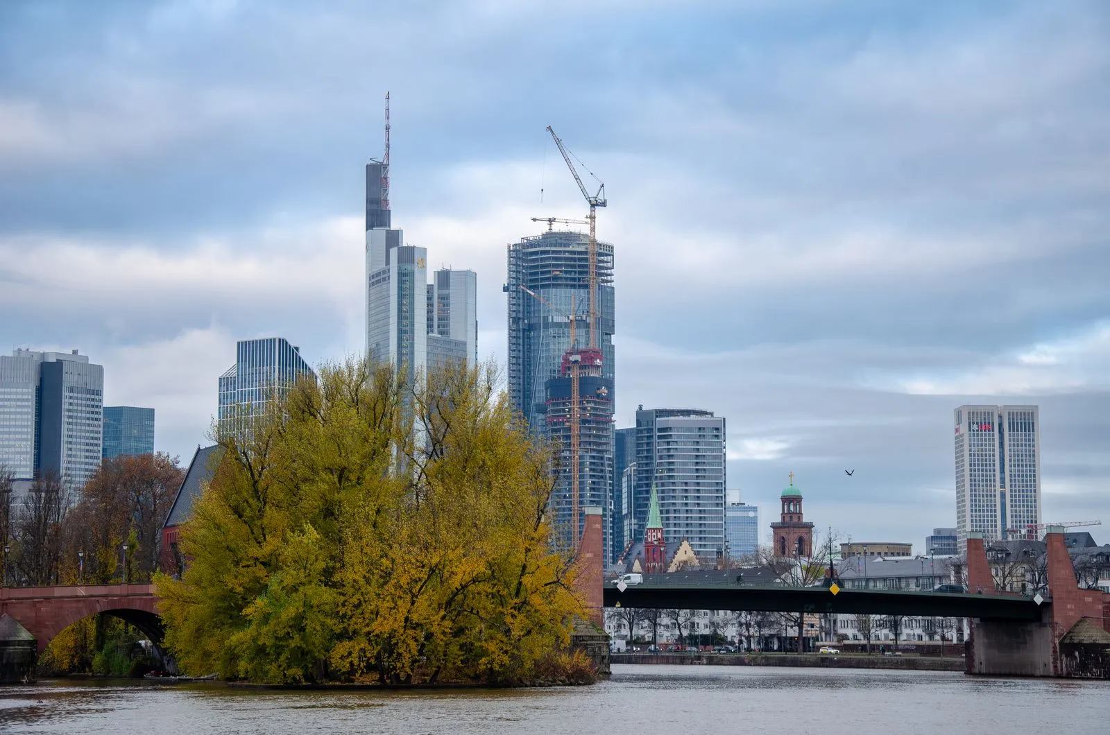 Frankfurt financial-district skyline