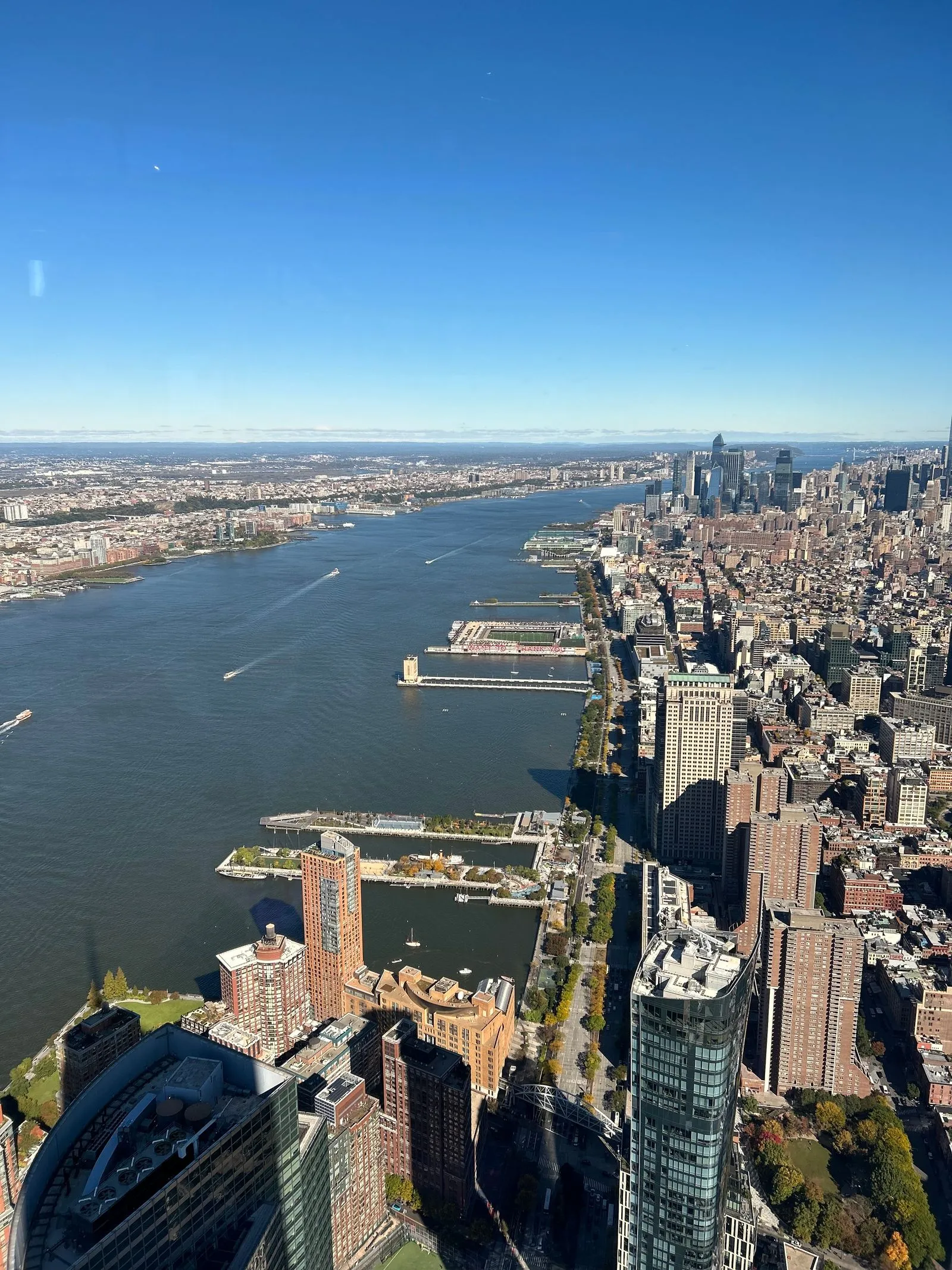 Aerial view of the Manhattan skyline, New York