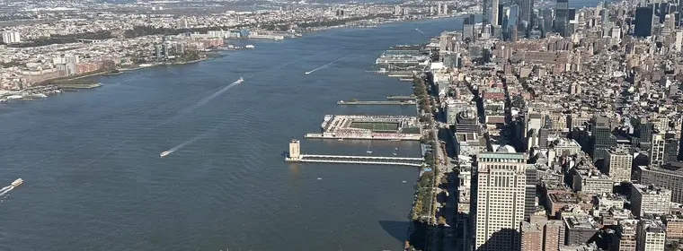 Aerial view of the Manhattan skyline, New York